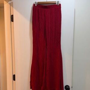 Forever 21 Red Wide Leg Pants